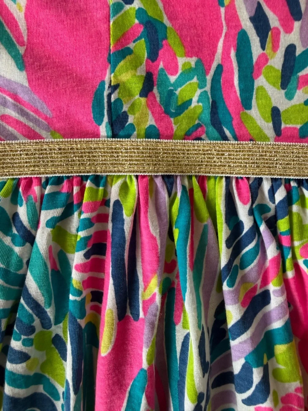 Lilly Pulitzer Girls Colorful Printed Longsleeve Dress, Size XS